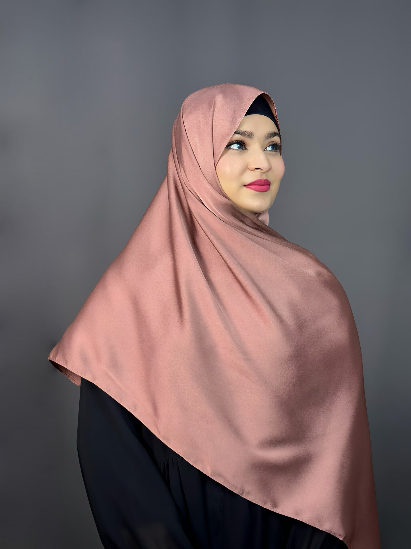 BUBBLE SATIN HIJAB- COPPER
