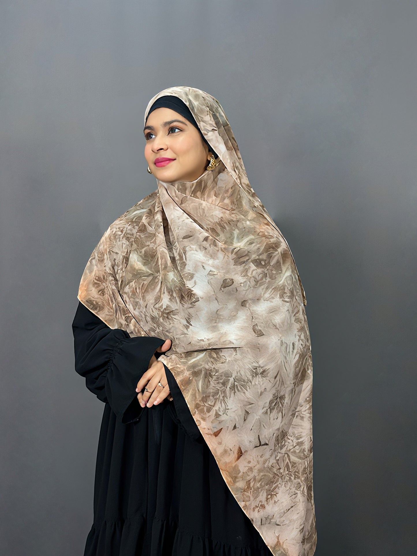 TIE DIE CHIFFON- STONE