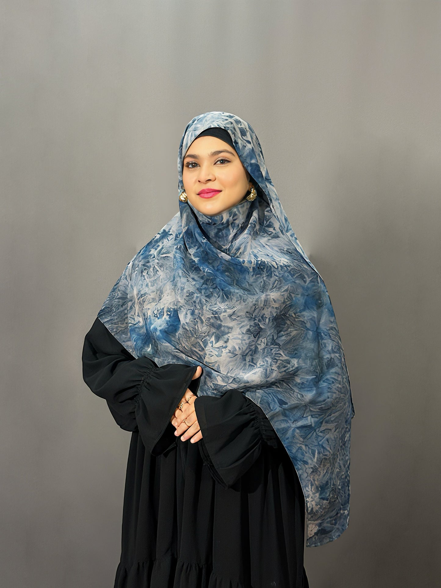 TIE DIE CHIFFON- BLUES