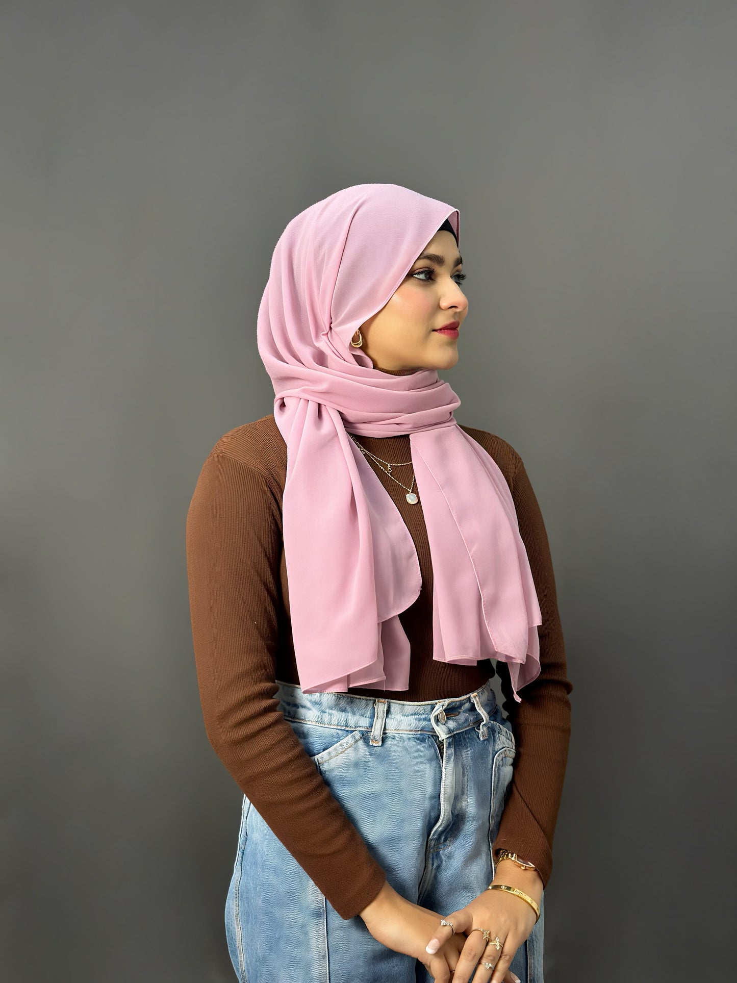 LUXE GEORGETTE- ROSEWOOD