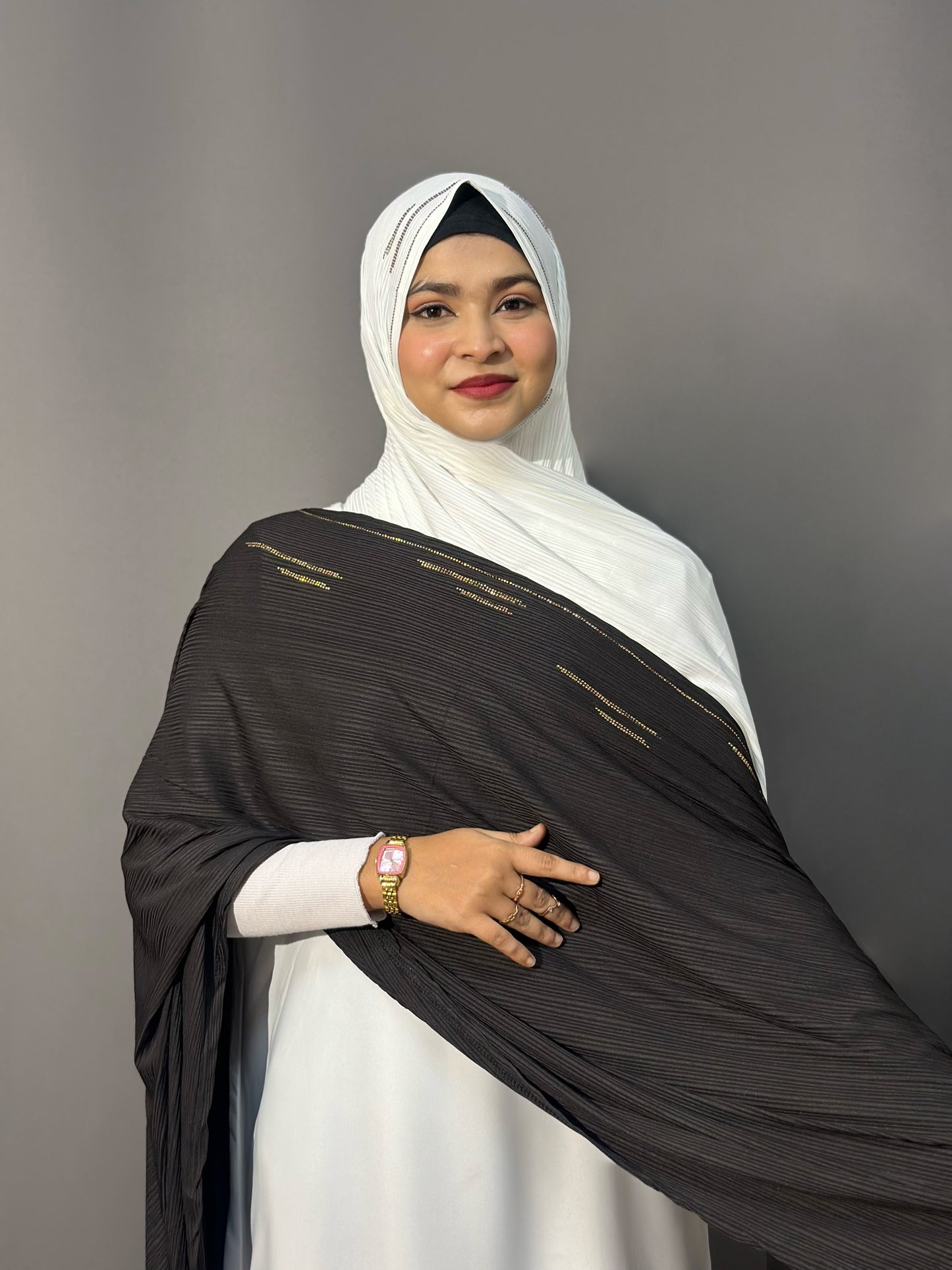 DIAMOND RIBBED JERSEY- WHITE