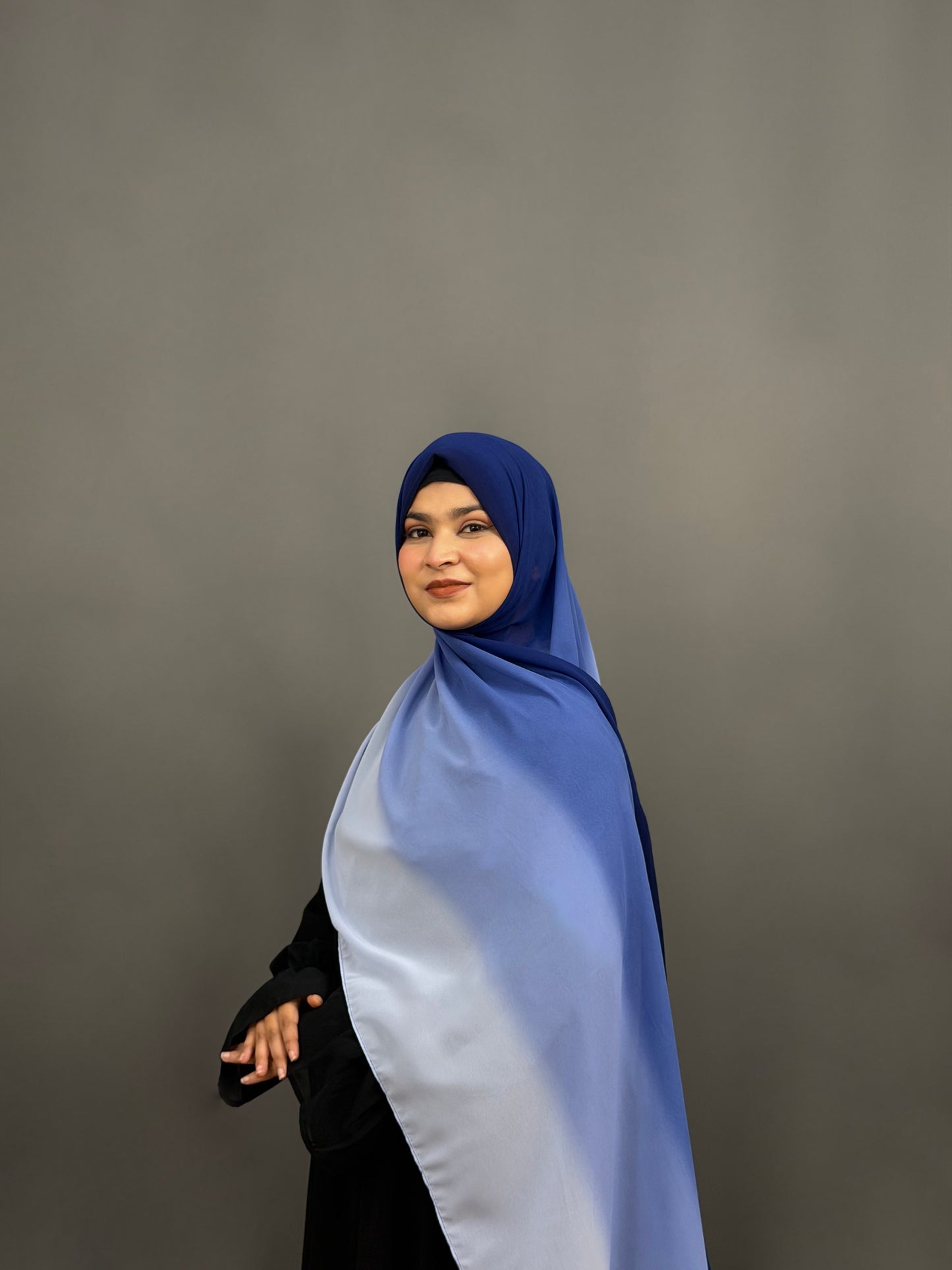 OMBRE GEORGETTE- BLUISH