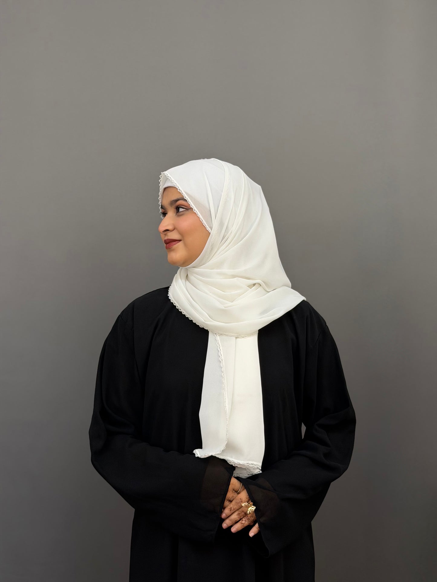 CROCHET HIJAB- WHITE