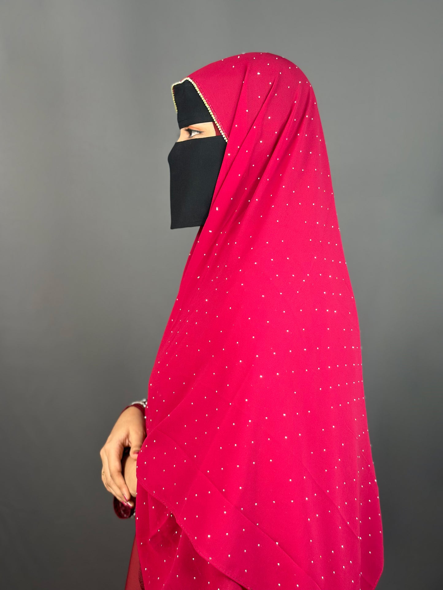 RHINESTONE- RASPBERRY