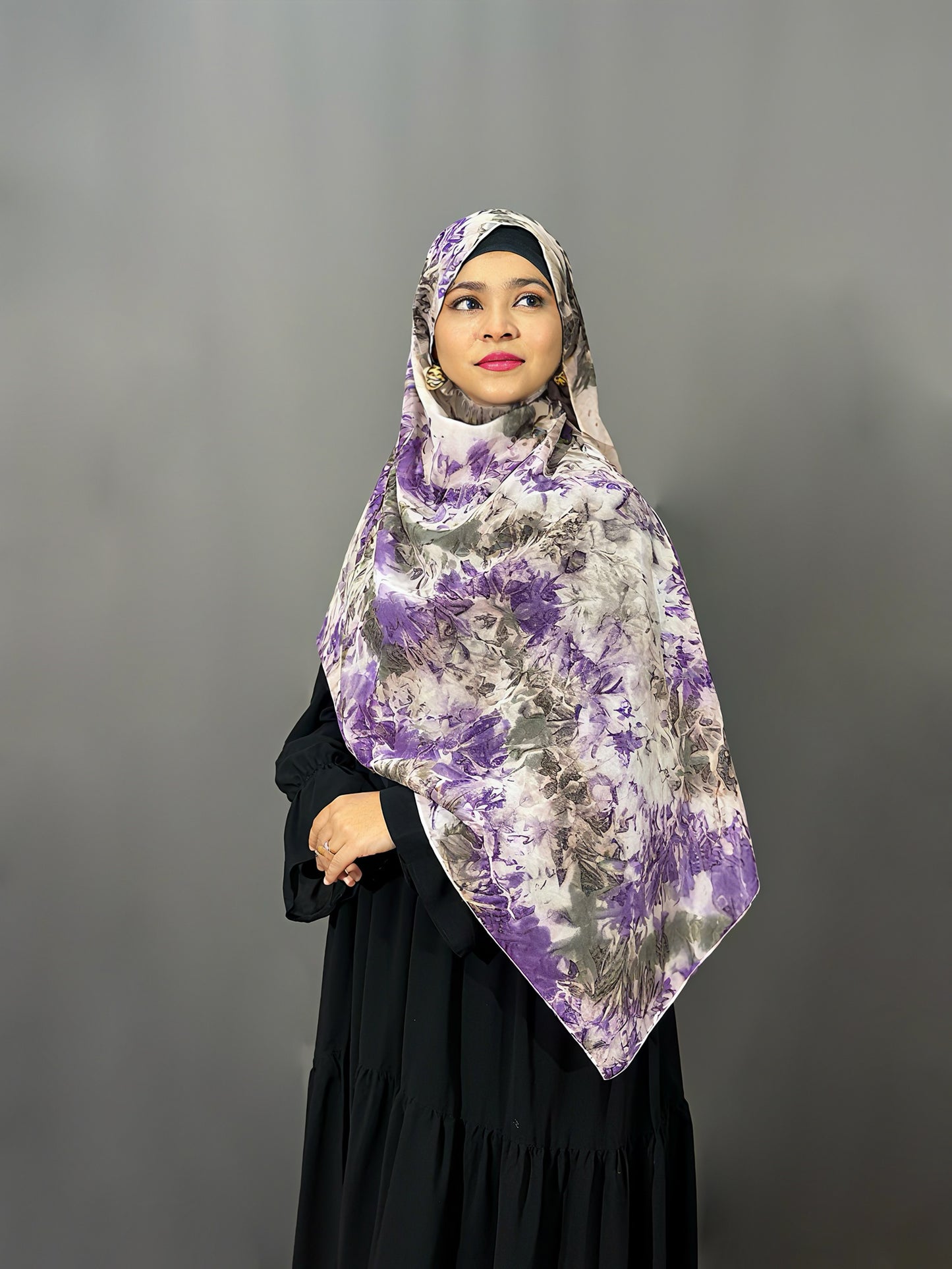 TIE DIE CHIFFON- PURPLISH