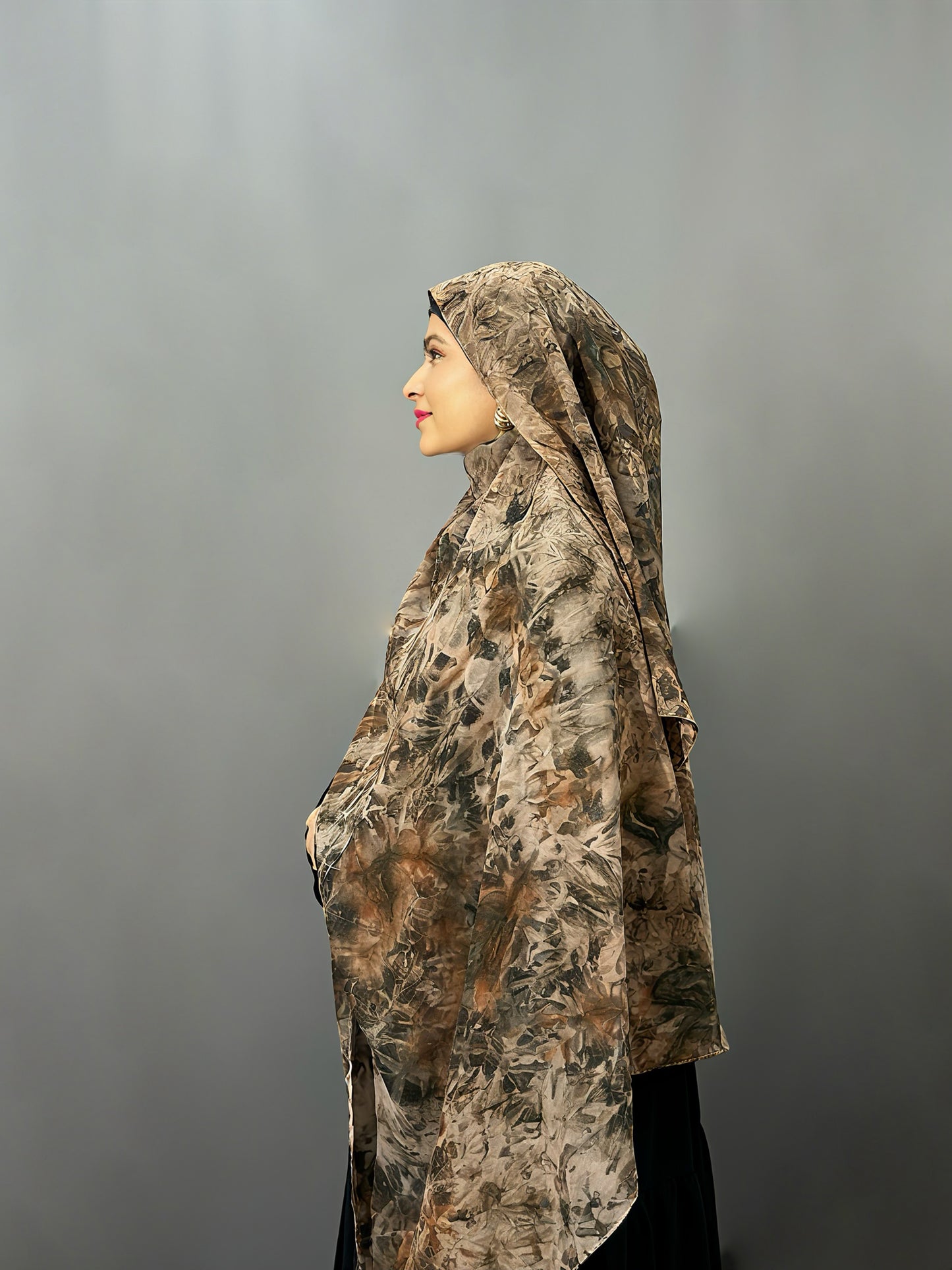 TIE DYE HIJAB- BROWNIE