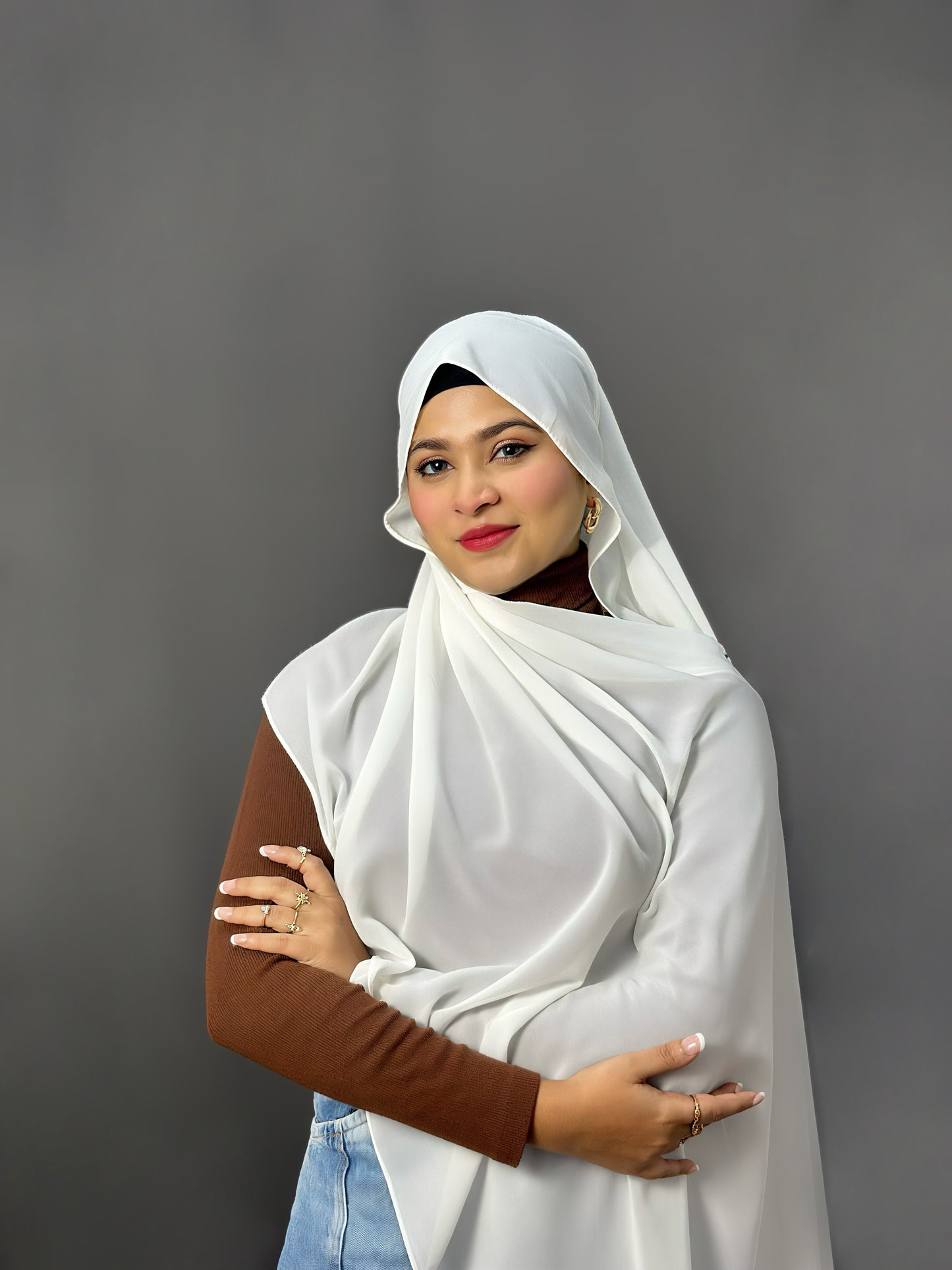 LUXE GEORGETTE- WHITE
