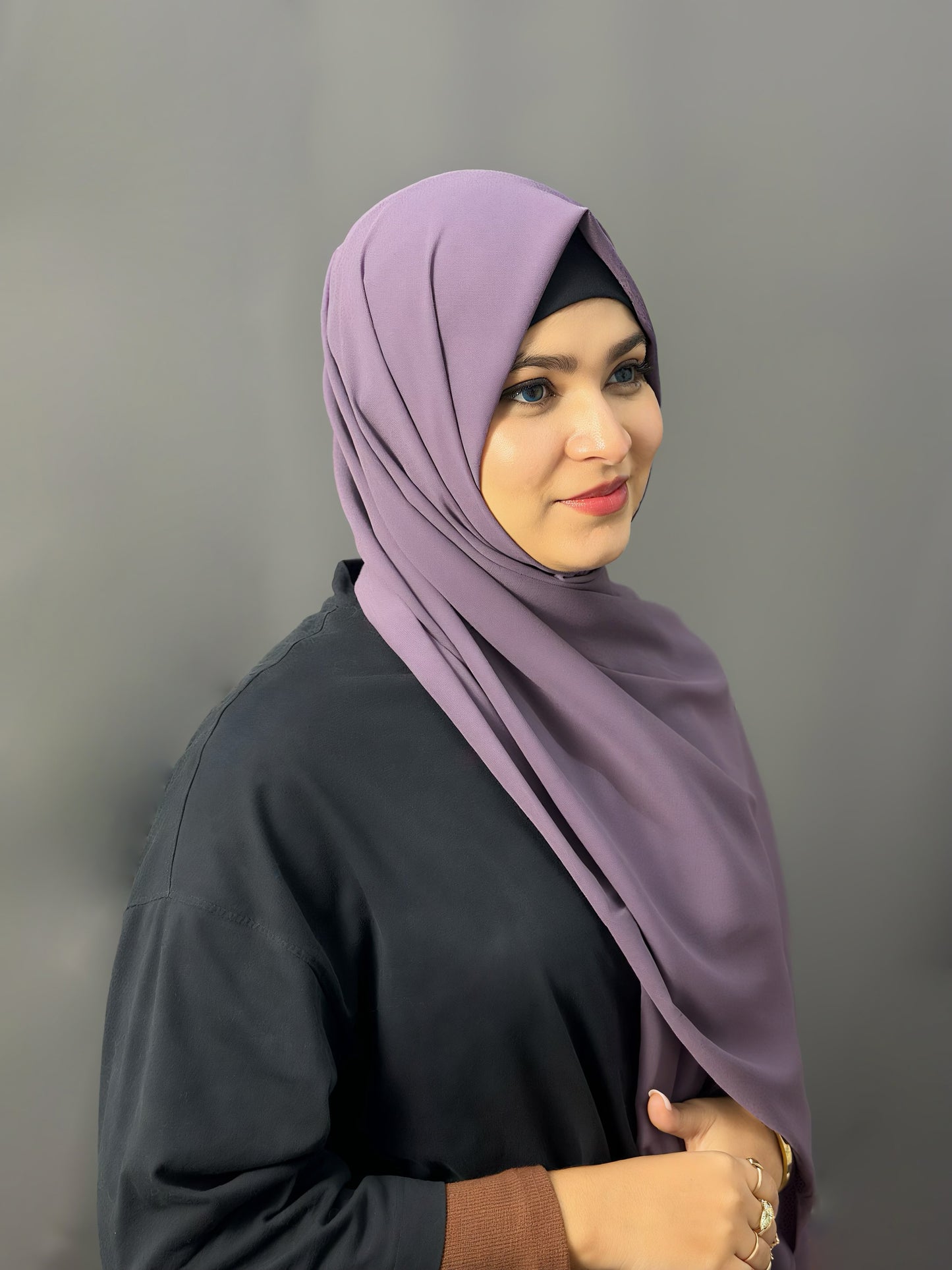 LUXE GEORGETTE- PLUM