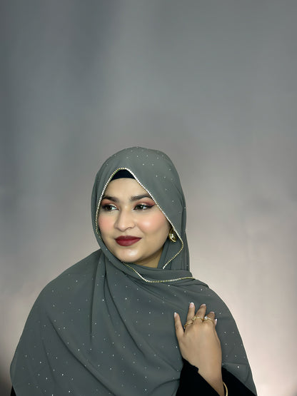 RHINESTONE- GREY