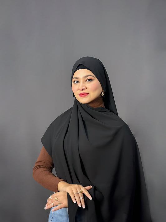 LUXE GEORGETTE- BLACK