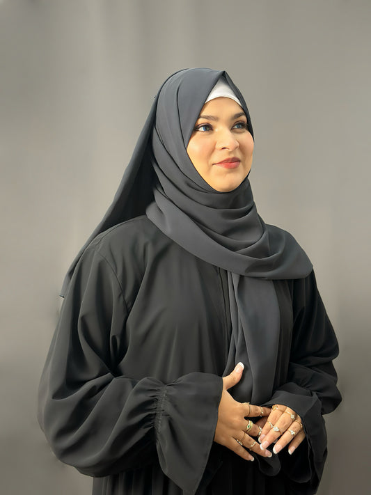 LUXE GEORGETTE- DARK GREY