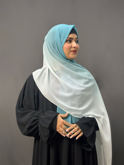 OMBRE GEORGETTE- SKY BLUE
