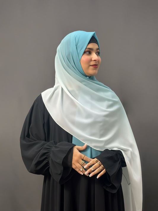 OMBRE GEORGETTE- SKY BLUE
