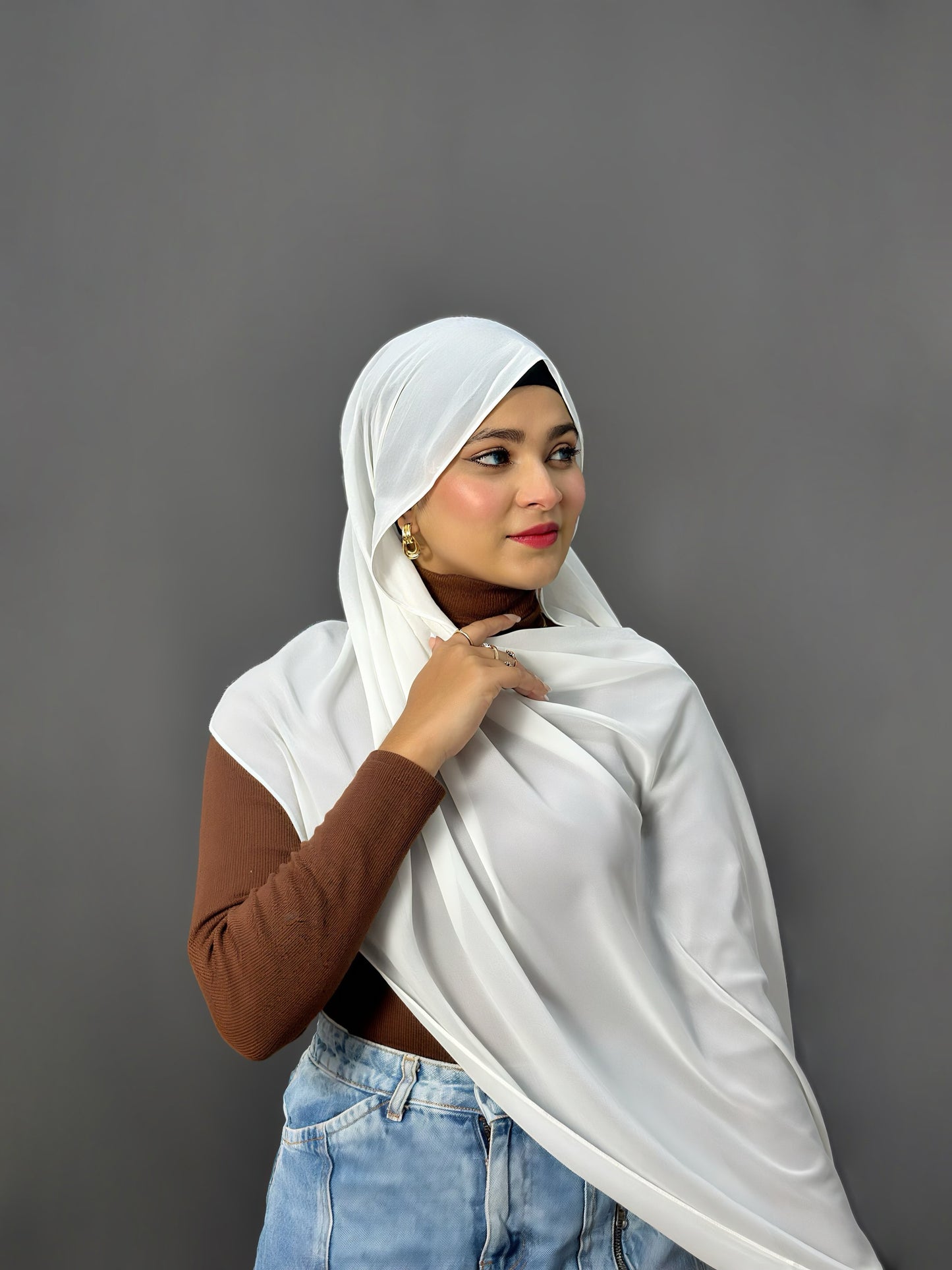 LUXE GEORGETTE- WHITE