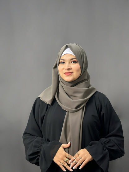 LUXE GEORGETTE-  MUD