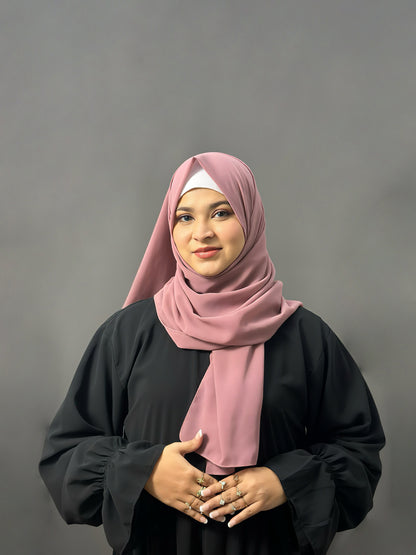 LUXE GEORGETTE- DUSTY PINK