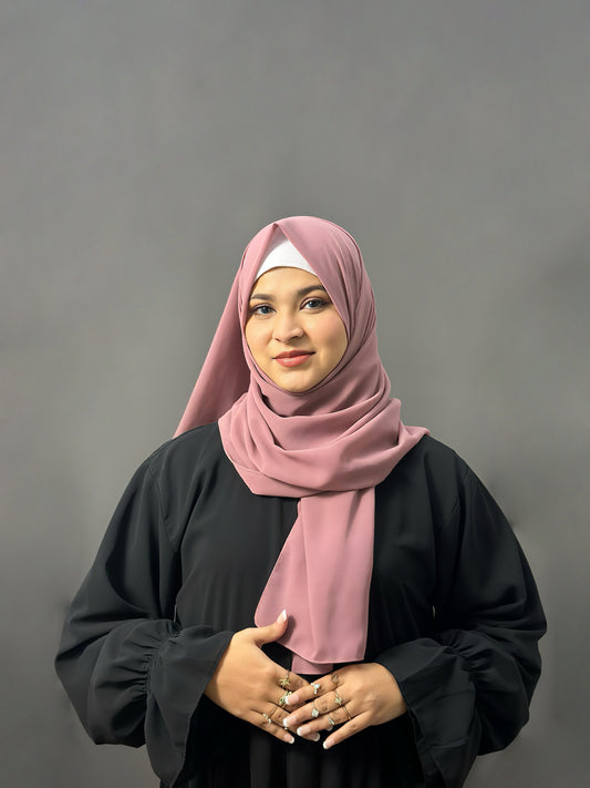 LUXE GEORGETTE- DUSTY PINK