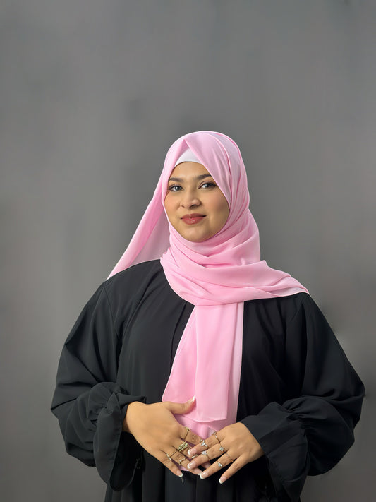 LUXE GEORGETTE- BABY PINK