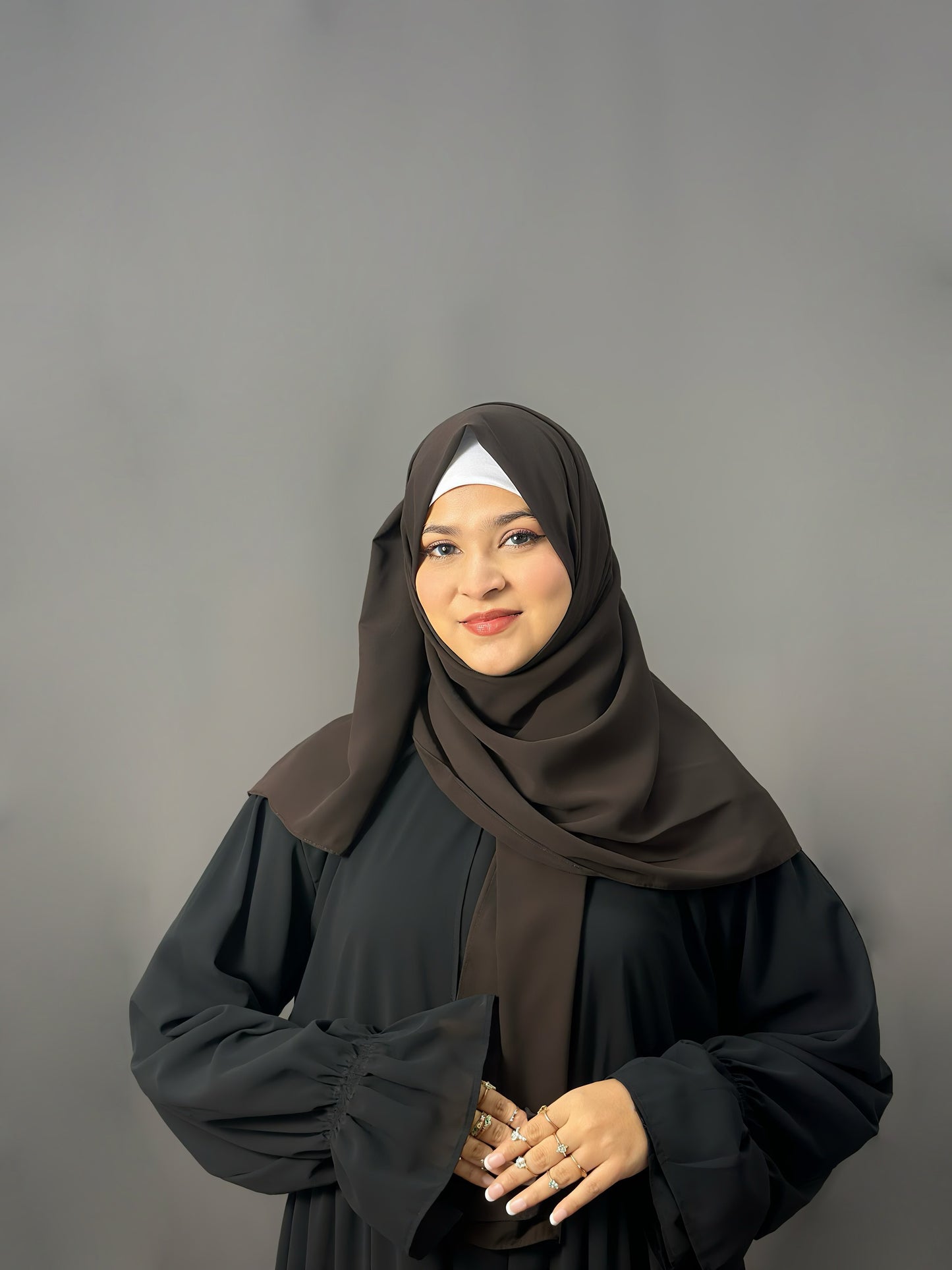 LUXE GEORGETTE- BROWN