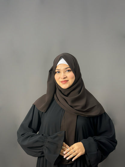 LUXE GEORGETTE- BROWN