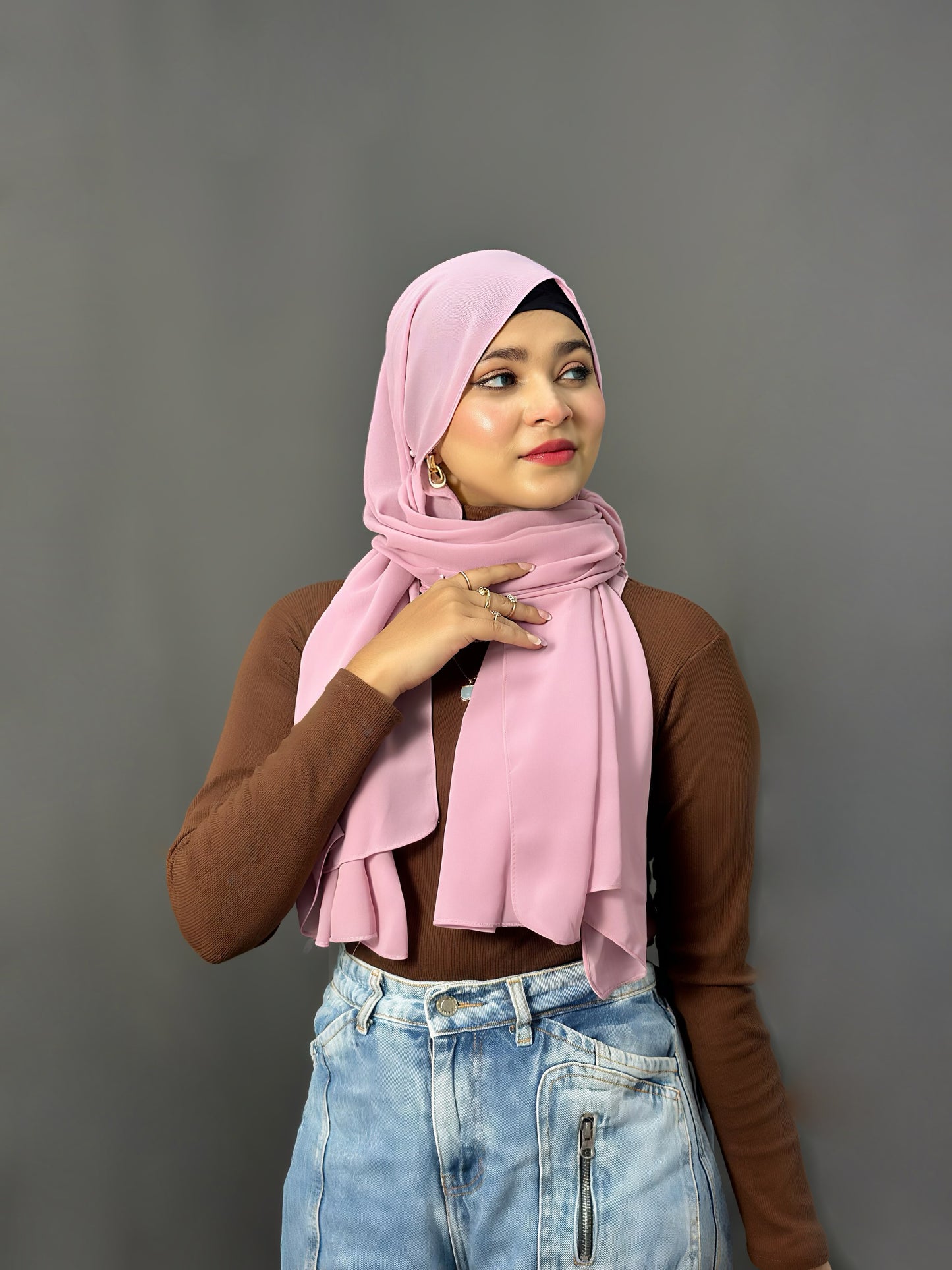LUXE GEORGETTE- ROSEWOOD