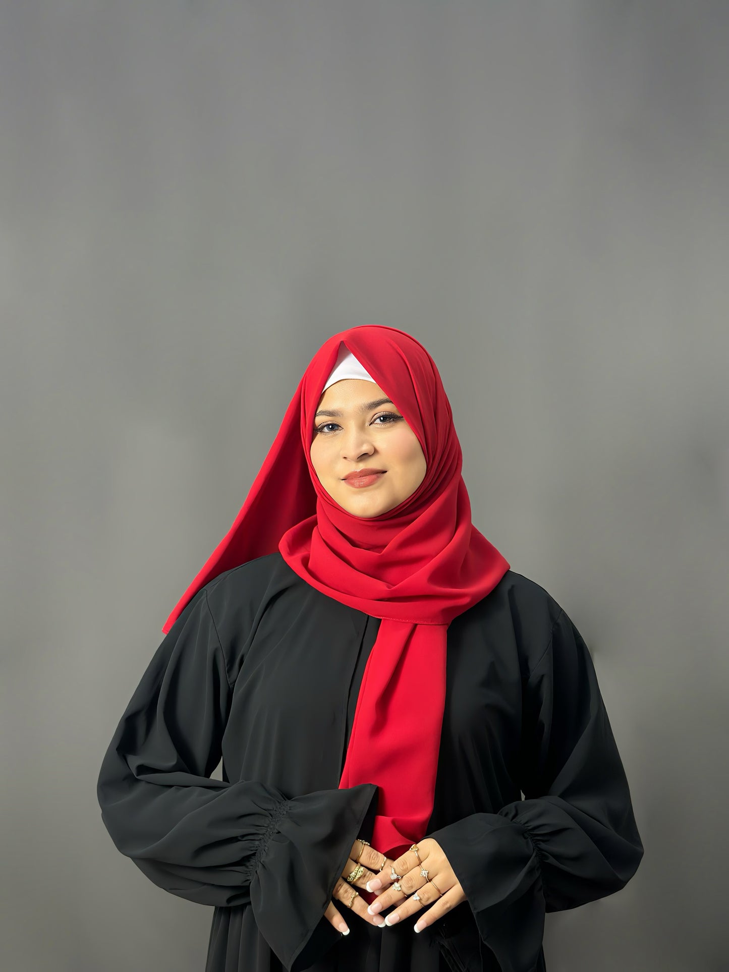 LUXE GEORGETTE- RED