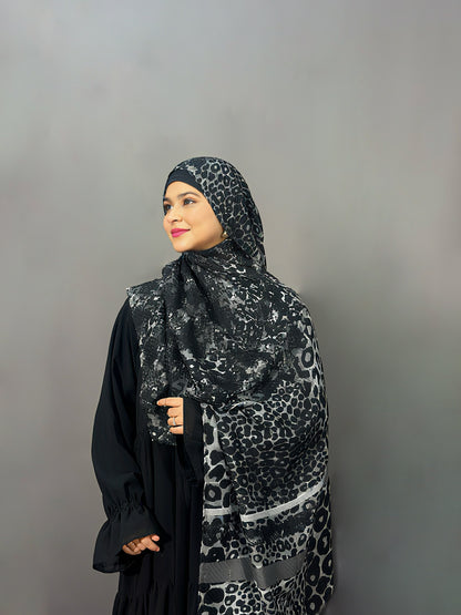 CHEETAH PRINT- BLACK