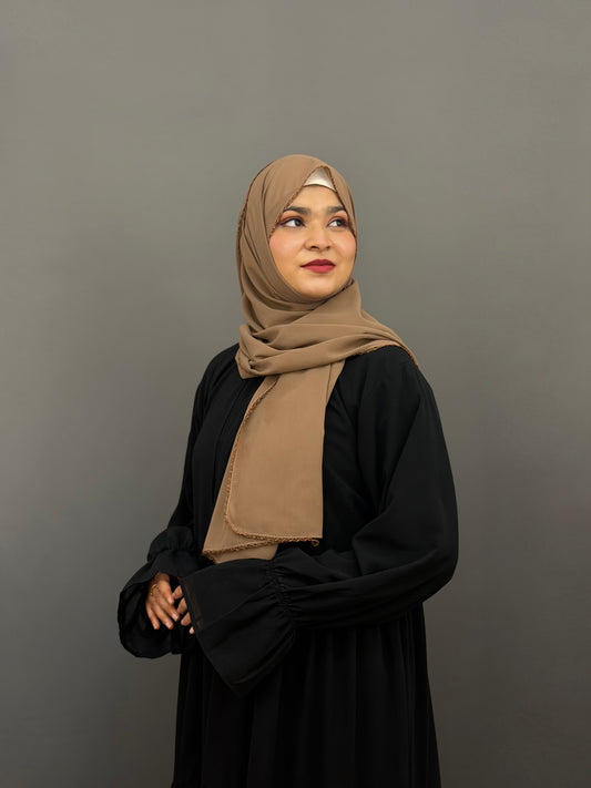 CROCHET HIJAB- SAND