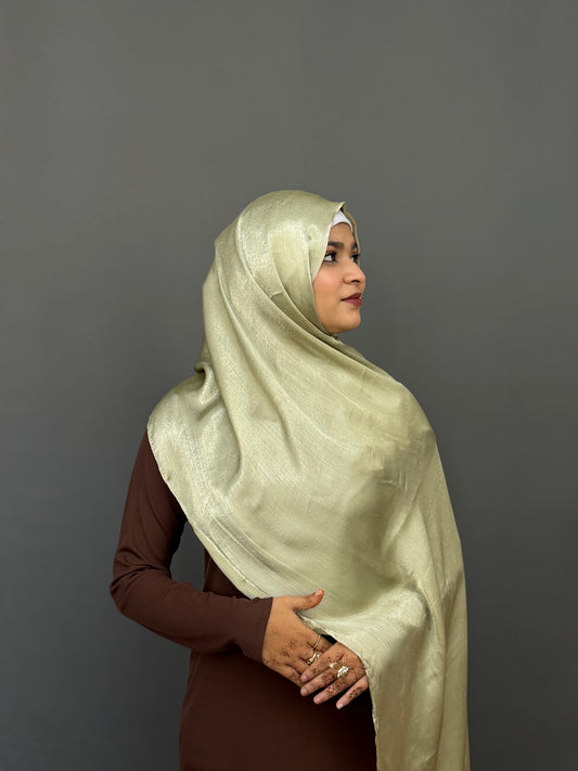 MUNA  SATIN HIJAB- MINT GREEN