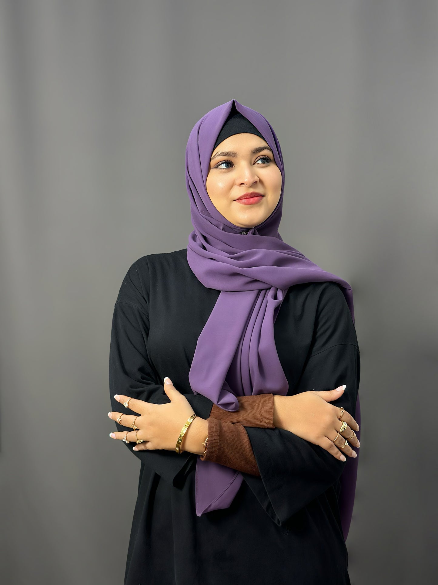 LUXE GEORGETTE- PURPLE
