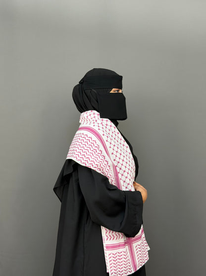 KEFFIYEH HIJAB- PINK