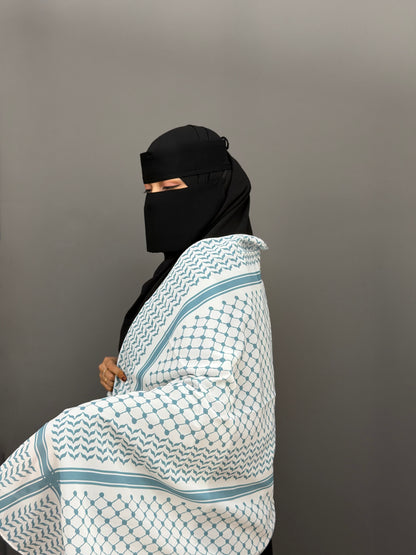 KEFFIYEH HIJAB- BLUE