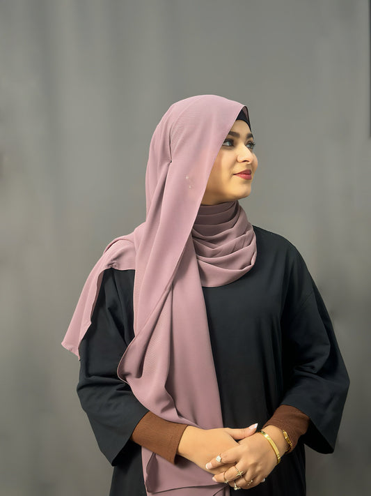 LUXE GEORGETTE- SOFT PLUM