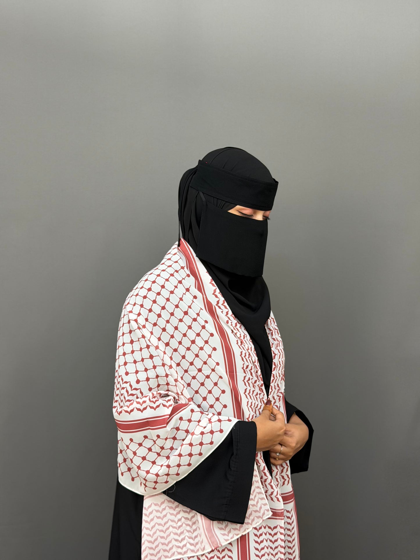 KEFFIYEH HIJAB- BROWN