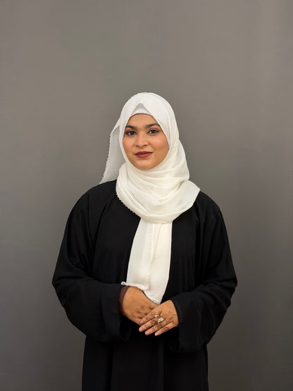 CROCHET HIJAB- WHITE