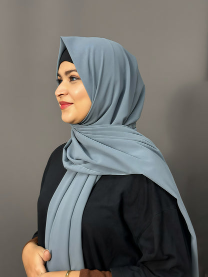 LUXE GEORGETTE- SMOKY ASH