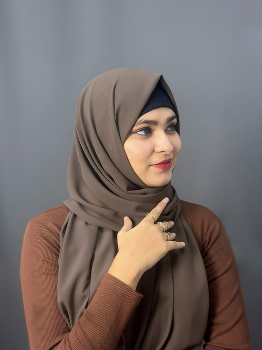 LUXE GEORGETTE- ASH OLIVE
