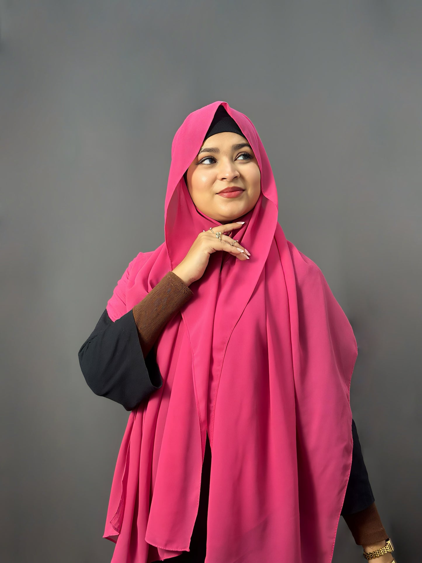 LUXE GEORGETTE- ROYAL PINK