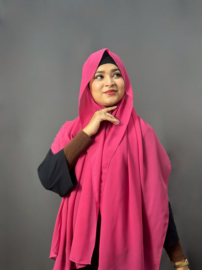 LUXE GEORGETTE- ROYAL PINK