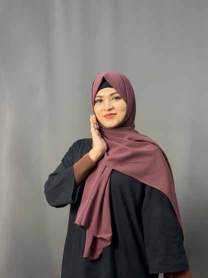 LUXE GEORGETTE- BURGANDY