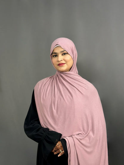 BAMBOO JERSEY HIJAB- BLUSH