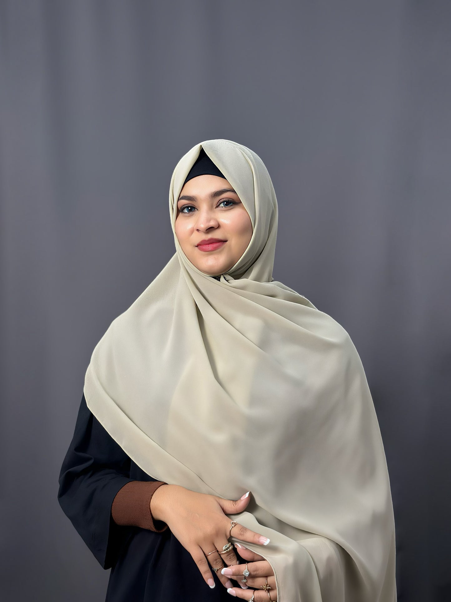 LUXE GEORGETTE- KHAKI