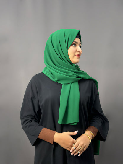 LUXE GEORGETTE -LEAF GREEN