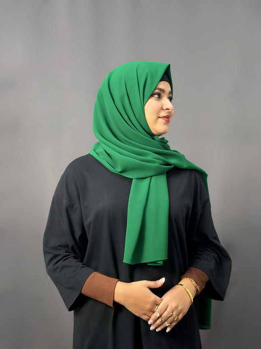 LUXE GEORGETTE -LEAF GREEN