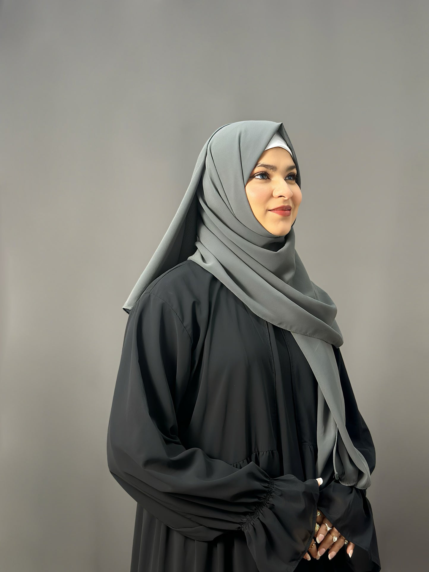 CHIFFON- SMOKE GREY