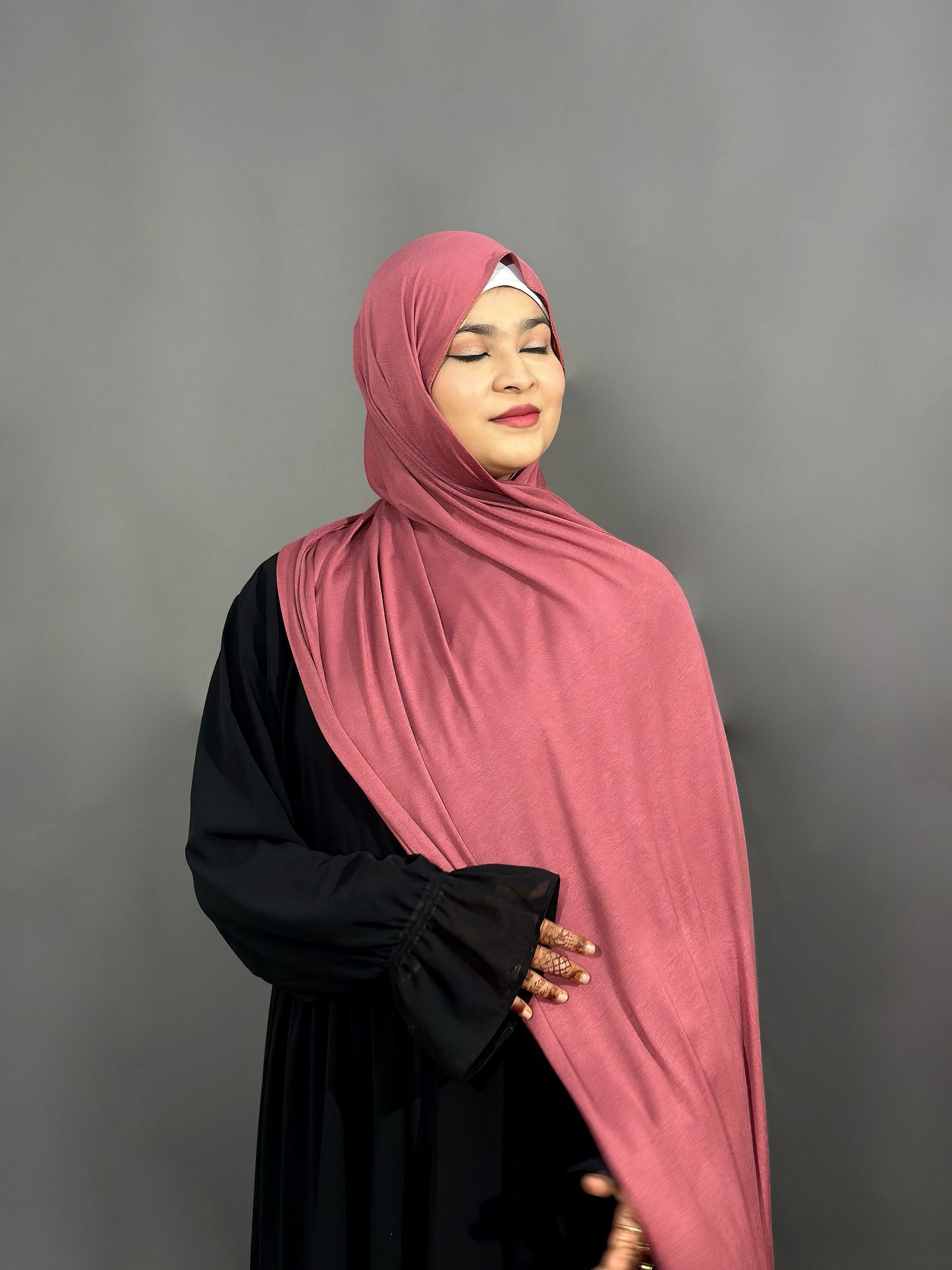 BAMBOO JERSEY HIJAB- ROSEWOOD