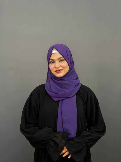 CROCHET HIJAB- BRINJAL