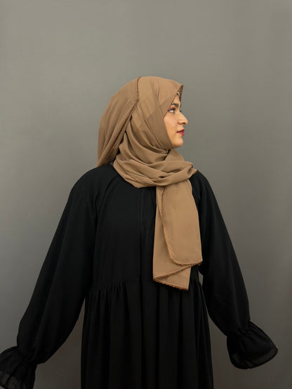CROCHET HIJAB- SAND