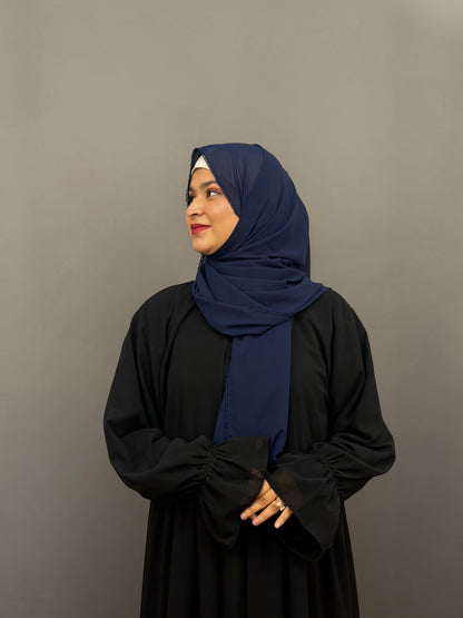 CROCHET HIJAB- NAVY BLUE