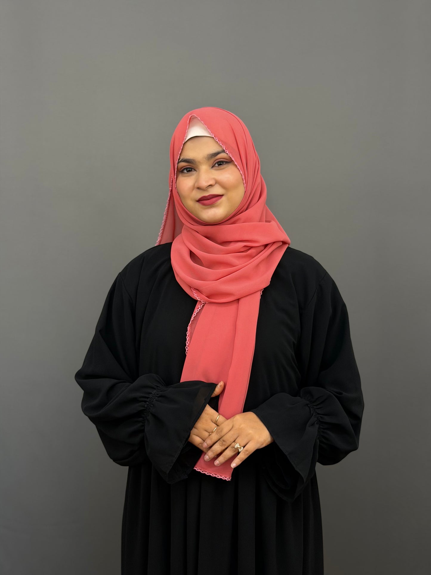 CROCHET HIJAB- PEACH